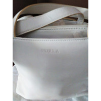 Furla Handtasche aus Leder in Weiß