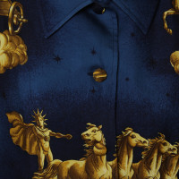 Hermès Bluse mit Motivdruck