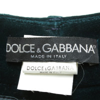 Dolce & Gabbana trousers made of velvet