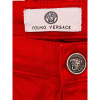 Versace Hose aus Baumwolle in Rot