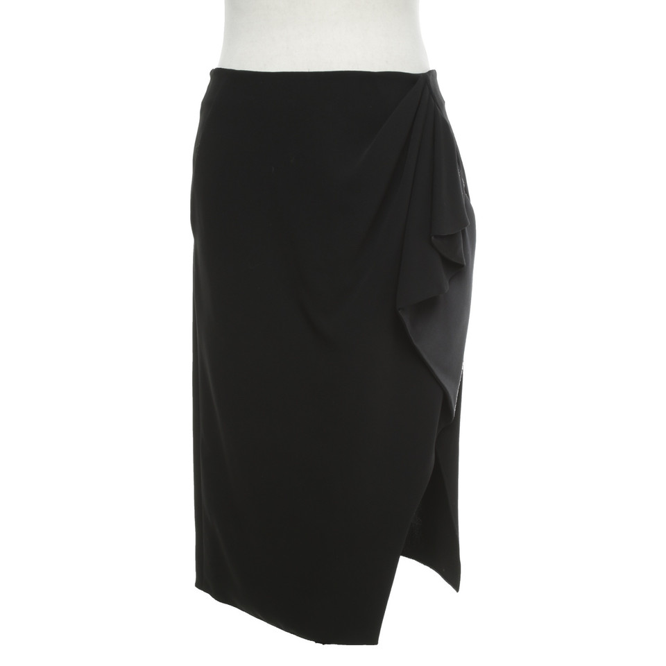 Altuzarra Jupe en satin noir