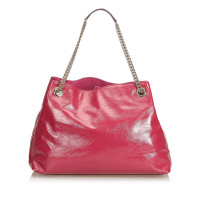 Gucci Soho Tote Bag in Pelle verniciata in Rosa