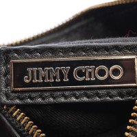 Jimmy Choo Clutch Leer in Zwart