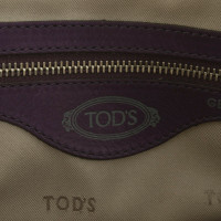 Tod's Handtasche aus Leder in Violett