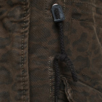 Maison Scotch Coat with leopard pattern