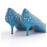 Guido Pasquali Pumps/Peeptoes Suede in Turquoise