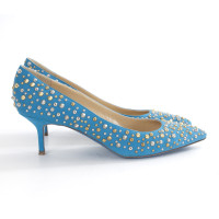 Guido Pasquali Pumps/Peeptoes Suede in Turquoise