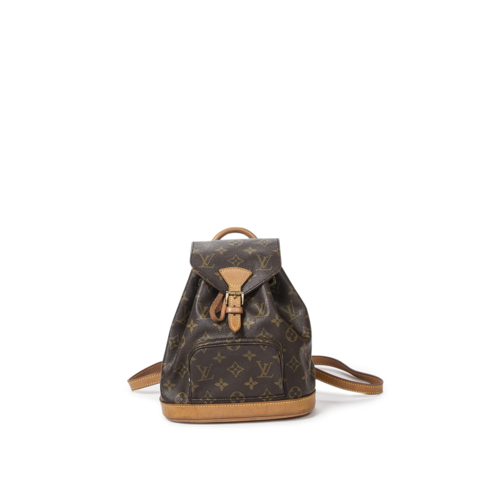 Louis Vuitton Montsouris Backpack PM21 aus Canvas in Braun