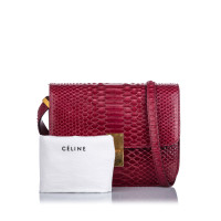 Céline Classic Bag Small in Pelle in Rosso