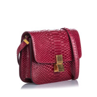 Céline Classic Bag Small in Pelle in Rosso