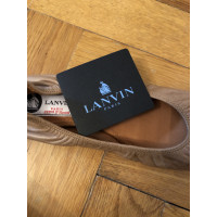 Lanvin Slippers/Ballerina's Leer in Bruin