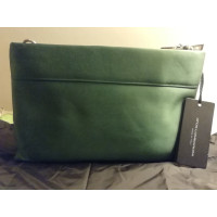 Atos Lombardini Clutch Bag Silk in Green