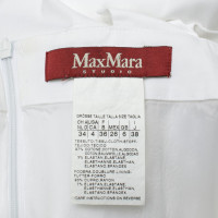 Max Mara Getailleerde jurk in het wit