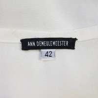 Ann Demeulemeester Top en Viscose en Blanc