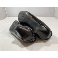 Car Shoe Pumps/Peeptoes aus Lackleder in Schwarz