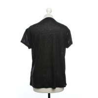 Massimo Dutti Top Linen in Black