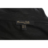 Massimo Dutti Oberteil aus Leinen in Schwarz