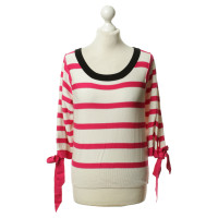 Sonia Rykiel For H&M Feinstrick-Pullover in Pink/Weiß