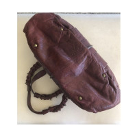Chloé Handtasche aus Leder in Bordeaux