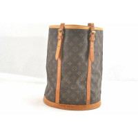Louis Vuitton Bucket Bag Leer in Bruin