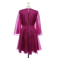 Dimitri Dress Silk in Fuchsia