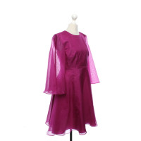 Dimitri Dress Silk in Fuchsia