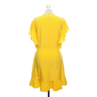 Dimitri Kleid aus Seide in Gelb