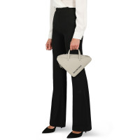 Balenciaga Triangle Duffle Bag aus Leder in Grau