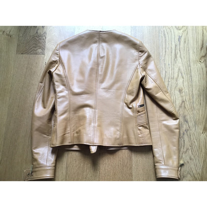 Hogan Jacket/Coat Leather in Ochre