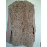 Maje Jacket/Coat Fur in Pink