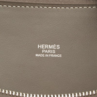 Hermès Bolide 35 aus Leder in Grau