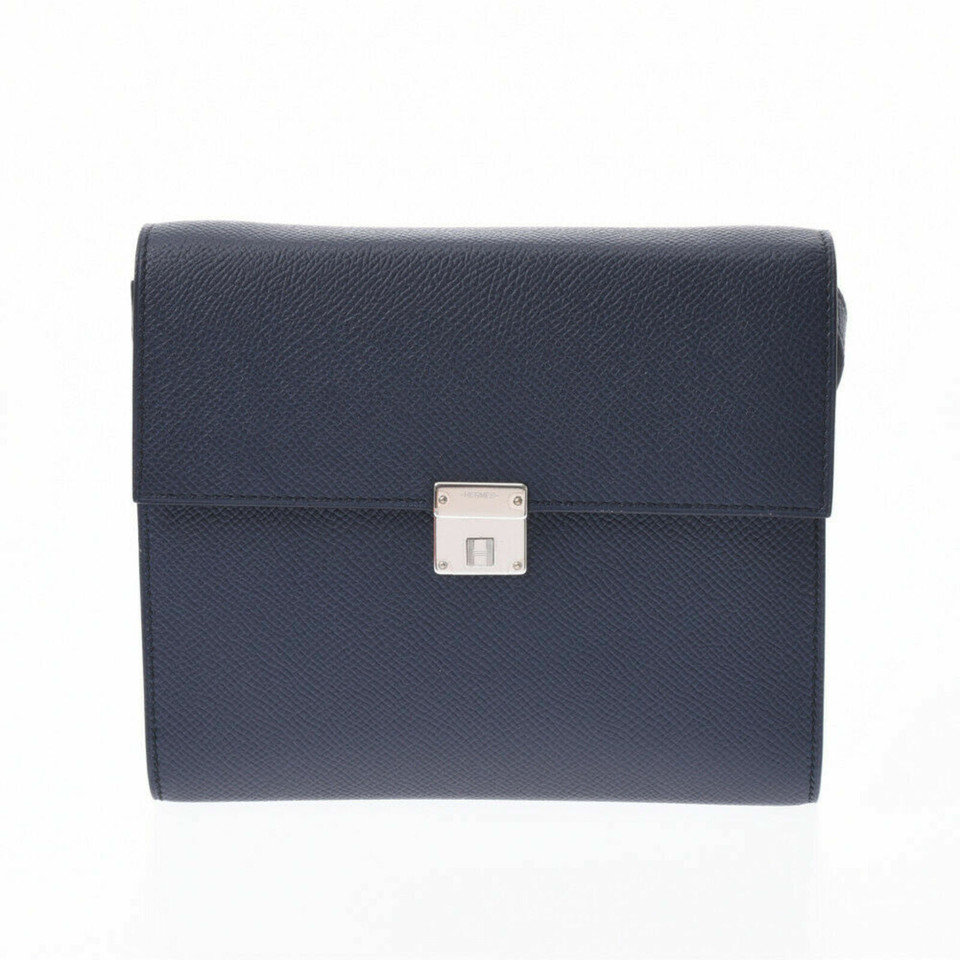 Hermès Handbag Canvas in Blue