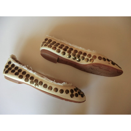 Pedro Garcia Slippers/Ballerinas Leather in Cream