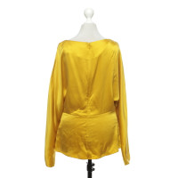 Cos Top Silk in Yellow