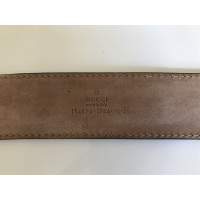 Gucci Gürtel aus Leder in Silbern