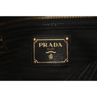Prada Clutch Bag Leather in Bordeaux