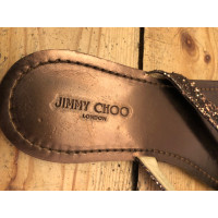 Jimmy Choo Sandalen aus Leder in Braun