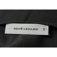 René Lezard Kleid aus Seide in Grau