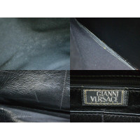 Gianni Versace Handbag Leather in Black