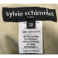 Sylvie Schimmel Jacke/Mantel aus Leder in Creme