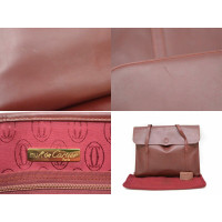 Cartier Handbag Leather in Bordeaux