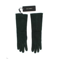 Dolce & Gabbana Handschuhe aus Wildleder in Grün