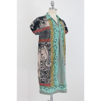 Etro Kleid aus Baumwolle in Türkis