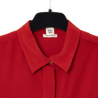 Hermès Kleid aus Seide in Rot