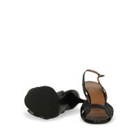 Hermès Sandales en Cuir en Noir