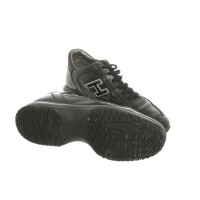 Hogan Chaussures de sport en Cuir en Noir