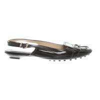 Tod's Sandales en Cuir verni en Noir