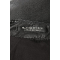 Maison Scotch Rock aus Leder in Schwarz