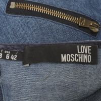 Moschino Love Jean vestito in azzurro / oro