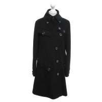 Burberry manteau asymétrique en noir